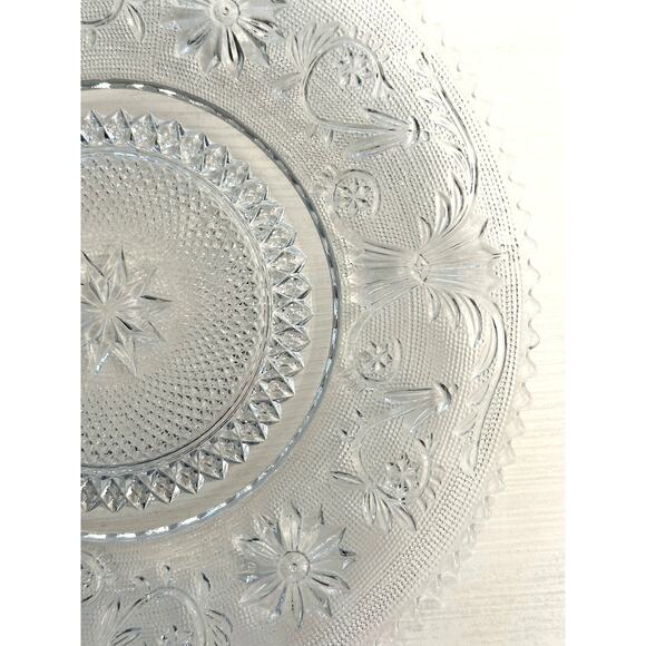 Duncan & Miller Sandwich Glass # 41 Vintage Dinner Plate-9 5/8" Rare Excellent! - Picture 4 of 6